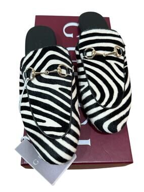 Gucci Princetown Horsebit Mule – Zebra Print Pony Hair – New in Box –  EU 39